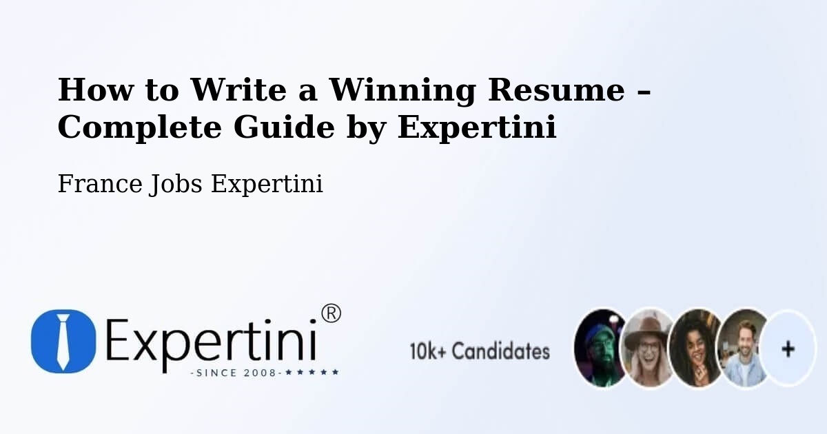 Resume Writing Guide for Job Seekers – Afa - Afa, France Jobs Expertini